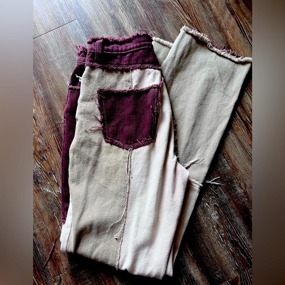 Shein W small western pop jeans